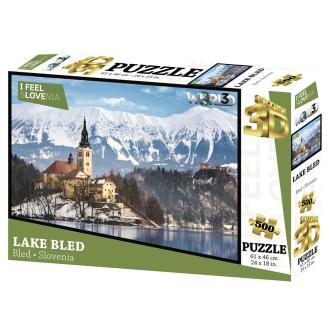 Sestavljanka 3D - Bled 500 kos 61x46cm I Feel Slovenia
